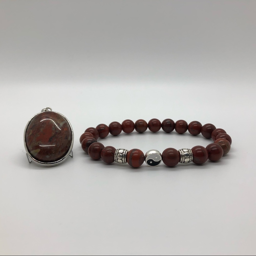 *BUNDLE* Brecciated Jasper Necklace W/ Bracelet